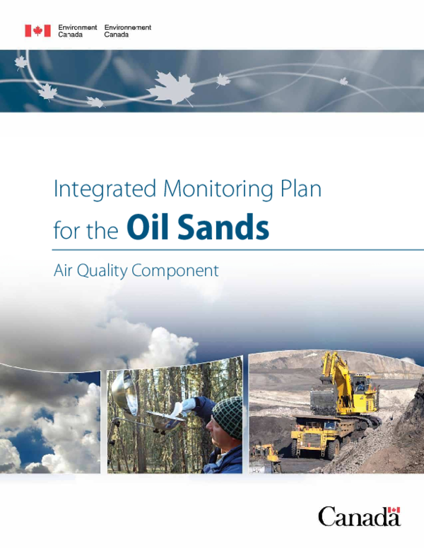 (PDF) Integrated monitoring plan for the oil sands - Air quality component