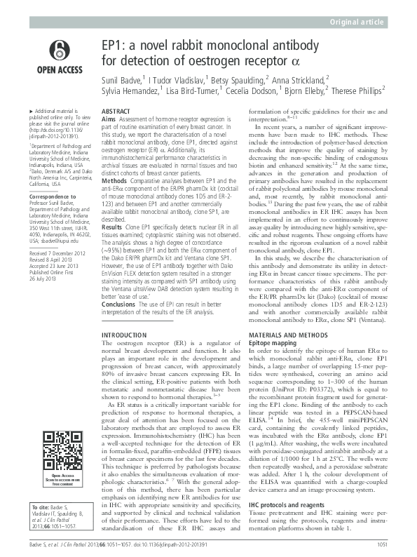 (PDF) EP1: a novel rabbit monoclonal antibody for detection of ...