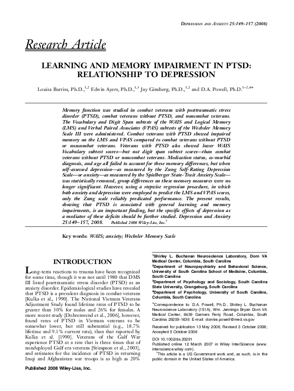 Short term memory impairment picture