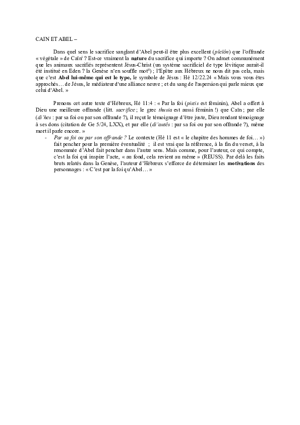 Why did cain kill abel picture