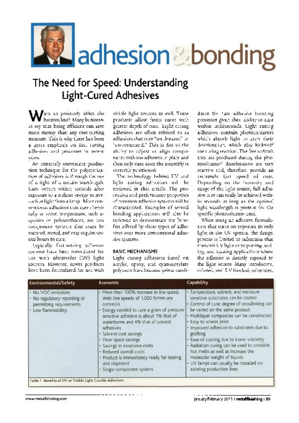 (PDF) Adhesion & bonding