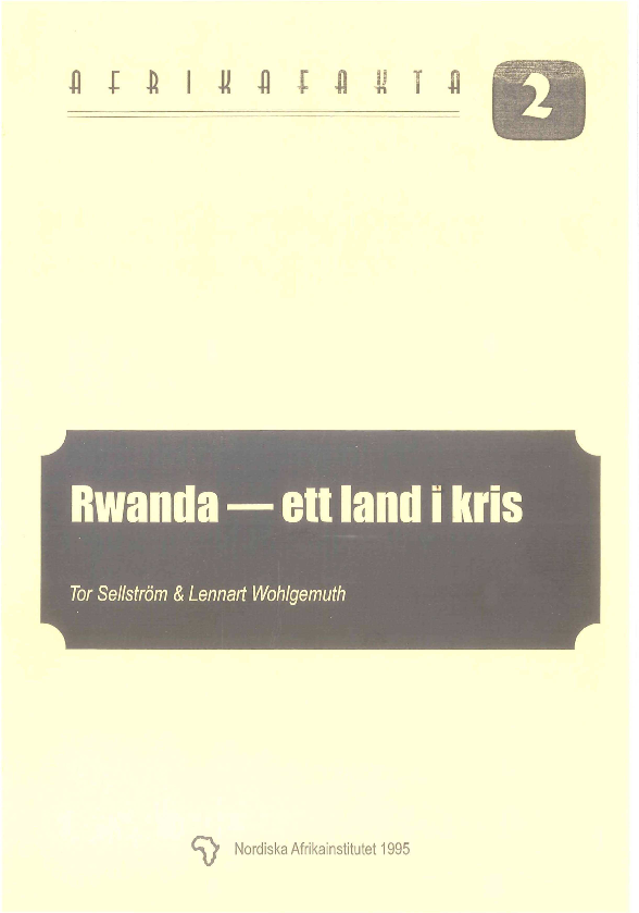PDF) Rwanda - ett land i kris  Lennart Wohlgemuth - Academia.edu