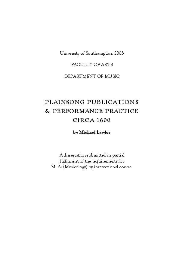 Plainsong essays 06 picture