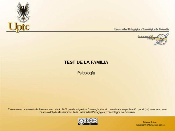 (PDF) TEST DE LA FAMILIA
