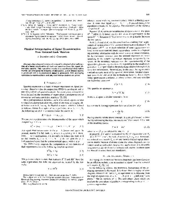 (PDF) Physical interpretation of signal reconstruction from reduced ...