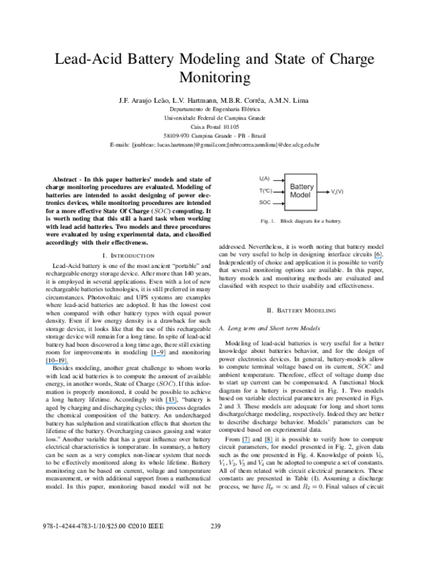 6 V and 12 V LeadAcid Batteries