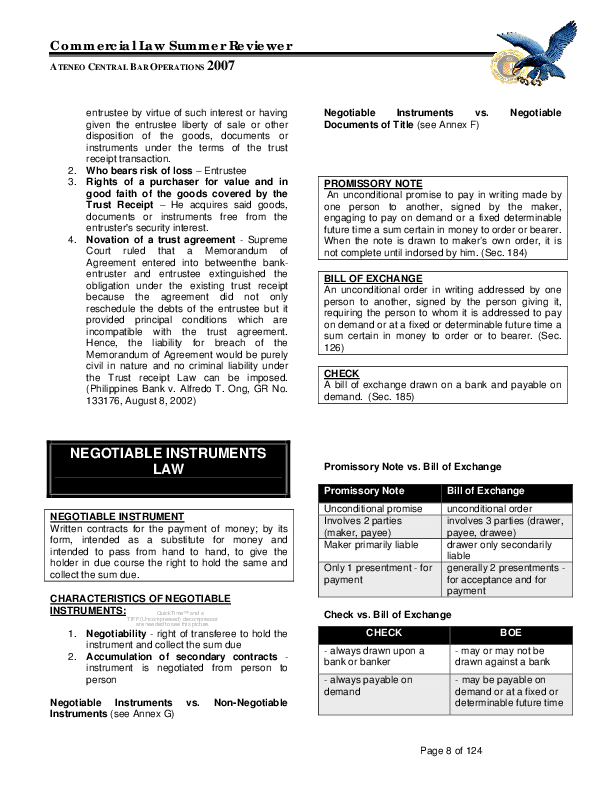 Negotiable Instrument Pdf