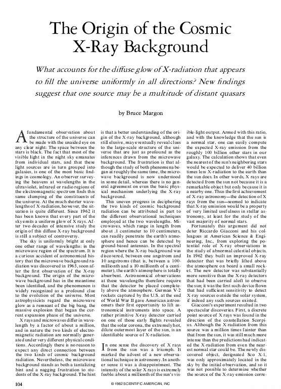 (PDF) The origin of the cosmic X-ray background