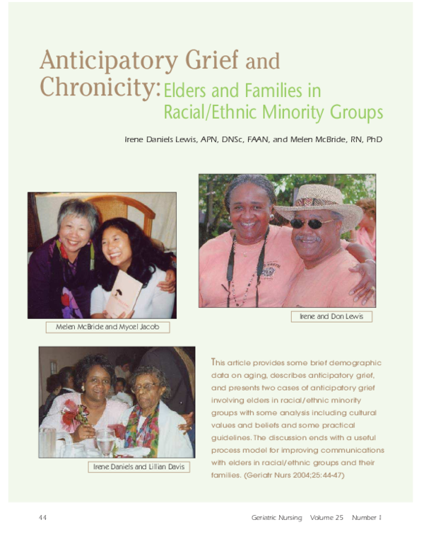 Anticipatory grief theory image