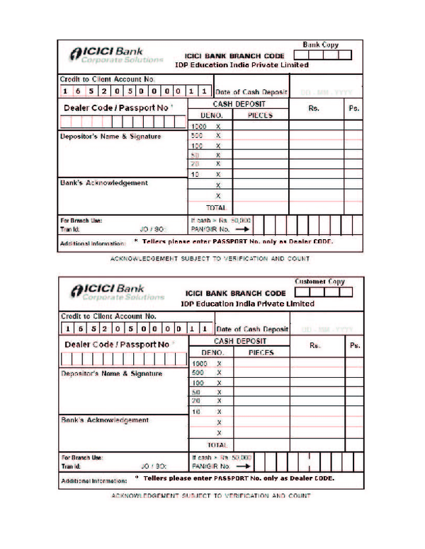 (PDF) ICICI Deposit slip rupinder kaur Academia.edu