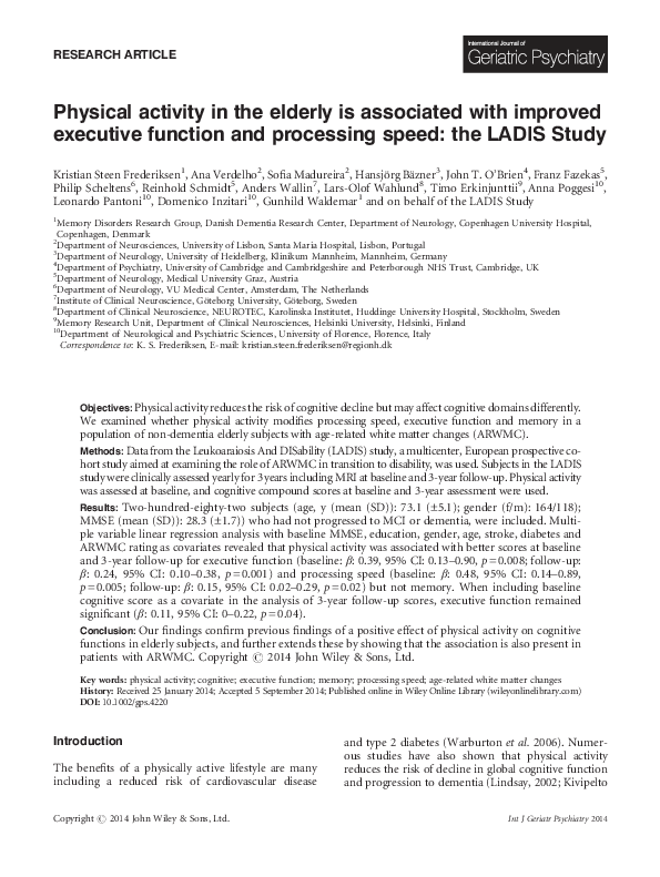 Executive Function Not Panacea For >> Pdf Physical Activity In The Elderly Is Associated With Improved Executive Function Not Panacea For >> Pdf Physical Activity In The Elderly Is Associated With Improved