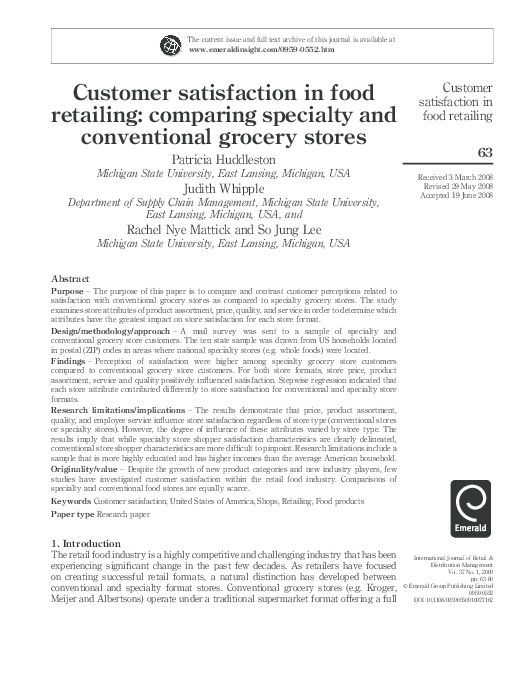Conventional supermarkets essay picture