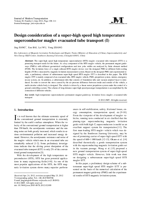 PDF) Design consideration of a super-high speed high temperature