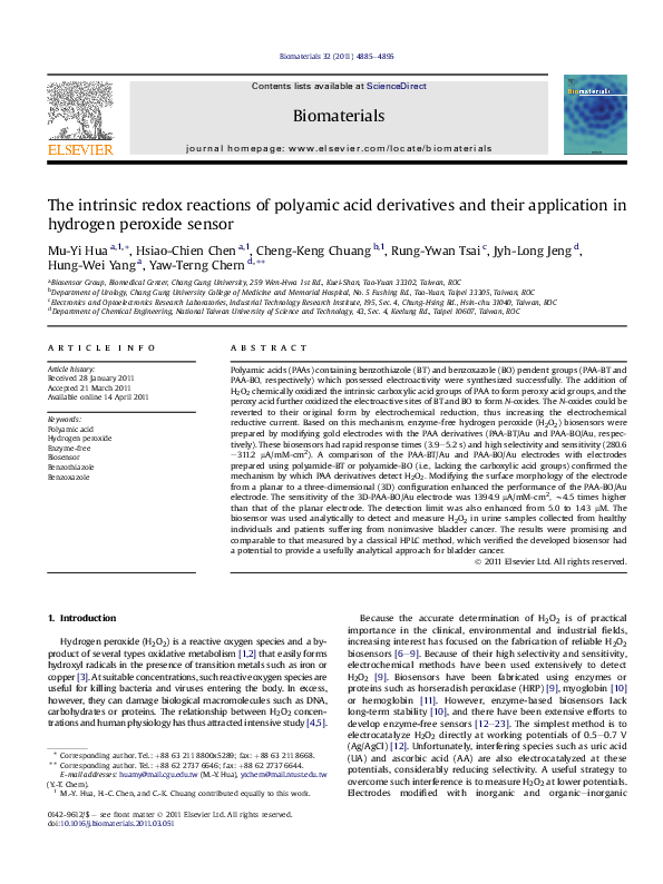 (PDF) The intrinsic redox reactions of polyamic acid derivatives and ...