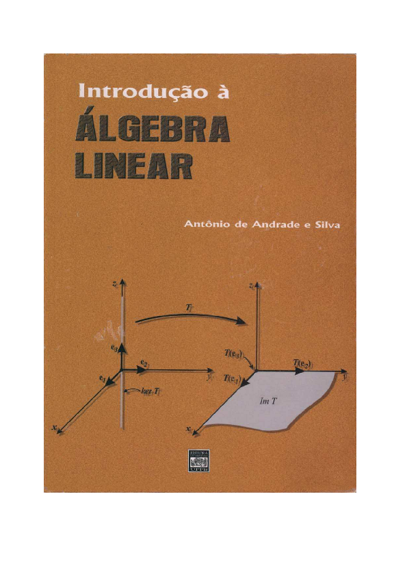 (PDF) Livro Introdução a Álgebra Linear - Andrade