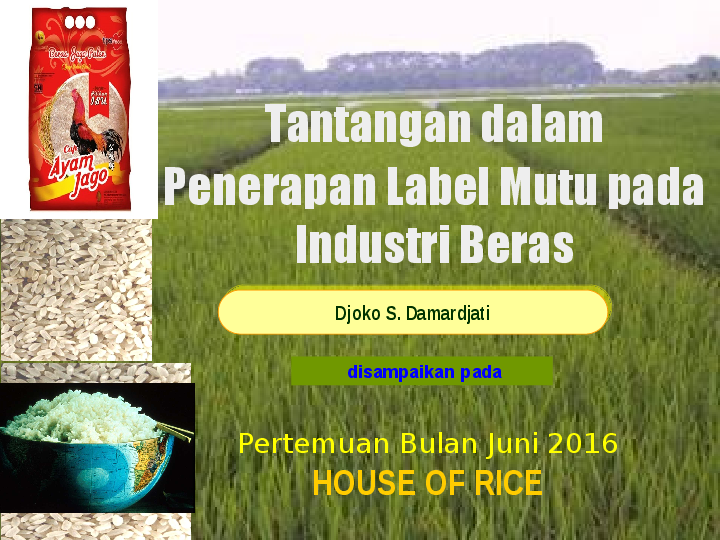 (PPT) PENERAPAN LABEL PADA INDUSTRI BERAS.pptx