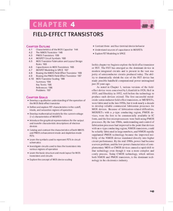 (PDF) FIELDEFFECT TRANSISTORS Al Tamim Academia.edu
