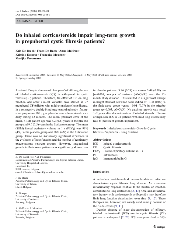 (PDF) Do inhaled corticosteroids impair long-term growth in prepubertal ...