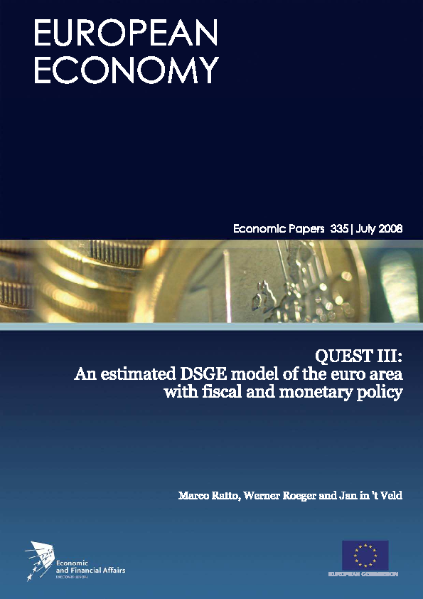 (PDF) QUEST III: an estimated DSGE model of the euro area with fiscal ...