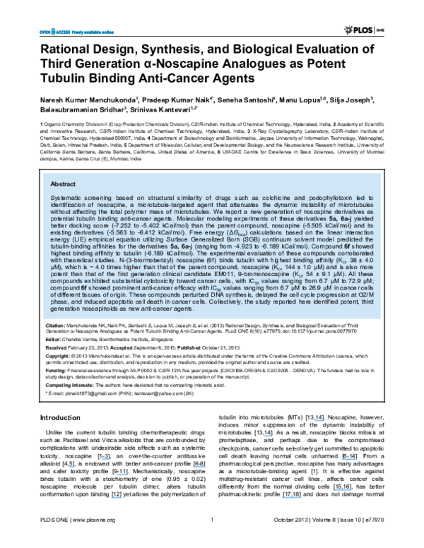 (PDF) Rational design, synthesis and biological evaluation of new 1,5 ...