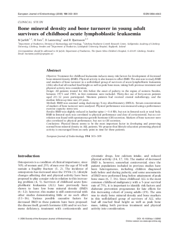 (PDF) Bone Mineral Density and Markers of Bone Turnover in Boys with ...