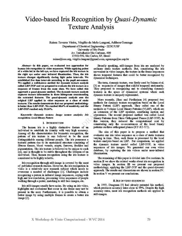 Pdf X Wvc Workshop De Visao Computacional Raissa Tavares Academia Edu