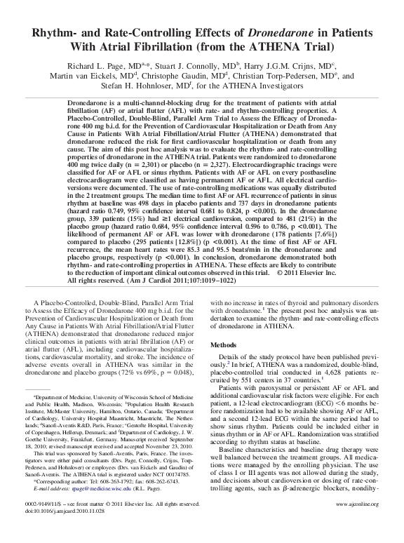 Acute atrial fibrillation picture