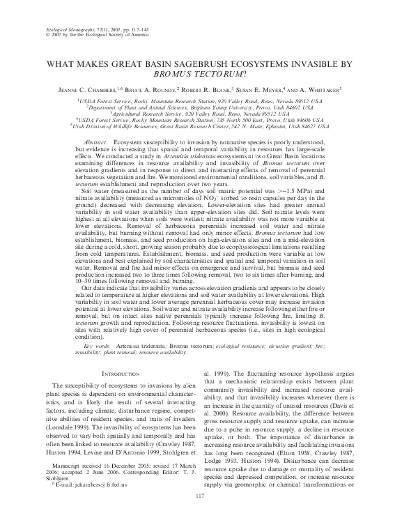 Sagebrush research paper picture