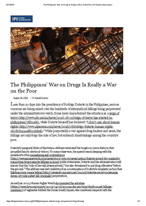 Review of related literature about war on drugs in the philippines image
