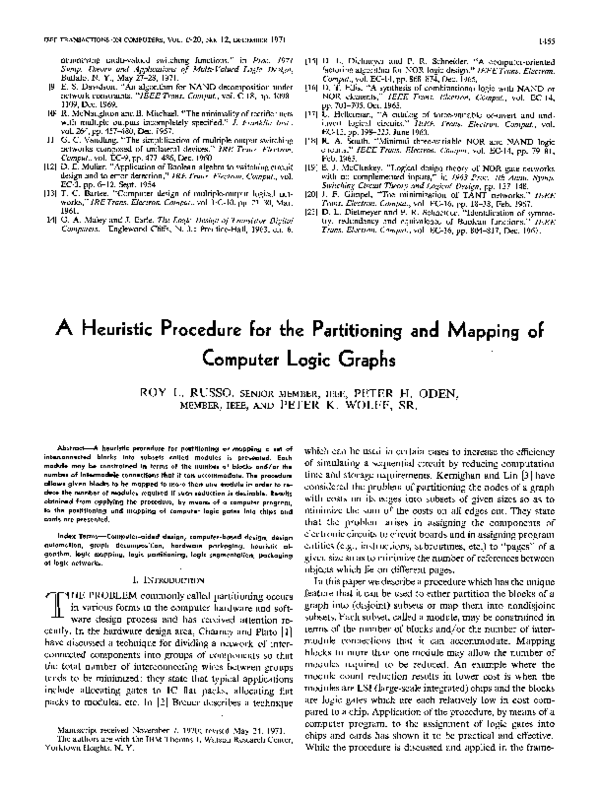 (PDF) A Heuristic Procedure for the Partitioning and Mapping of ...