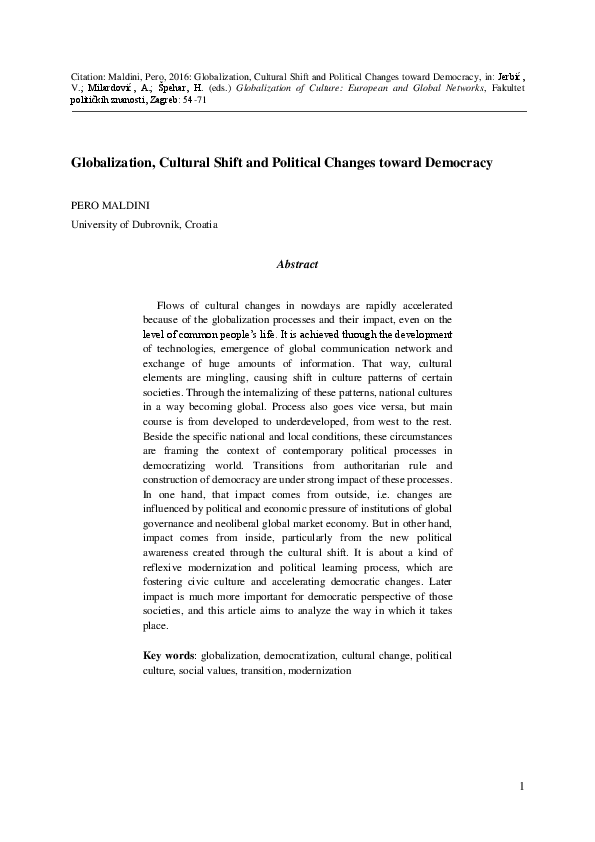 Globalization and democracy pdf image