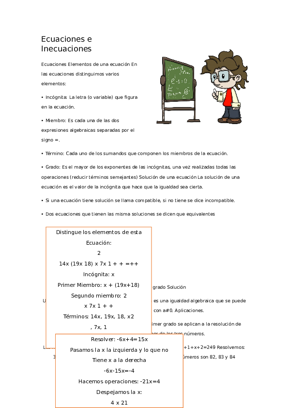 Cual Es La Diferencia Entre Ecuacion E Inecuacion Esta