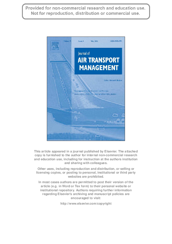 (PDF) Developments in Air Transport and Tourism