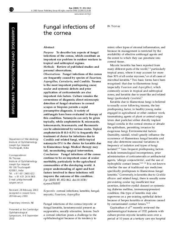 Fungal infection articles picture