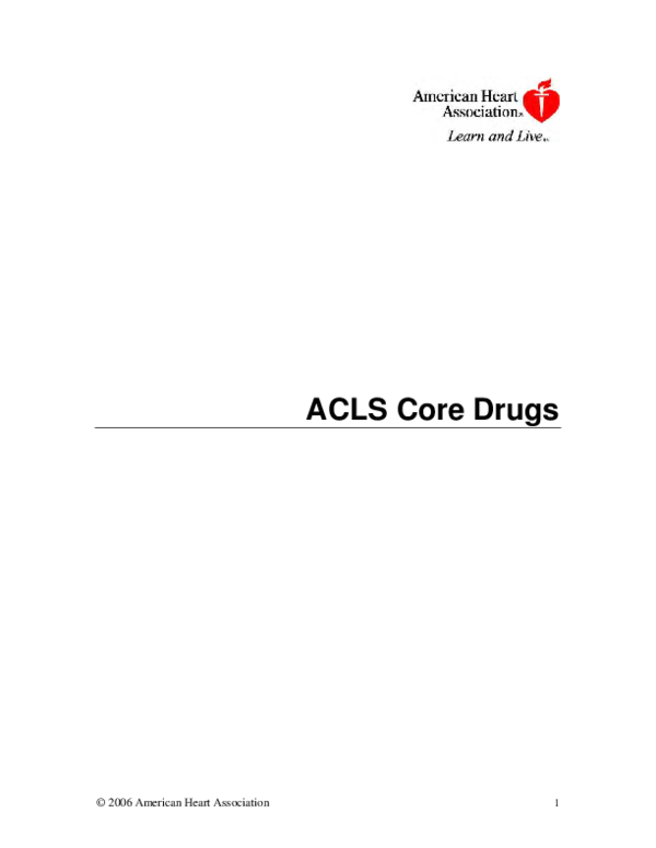 Pdf Acls Core Drugs George Hernandez Academia Edu