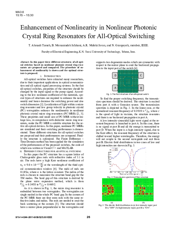 (PDF) Enhancement of in photonic crystal ring