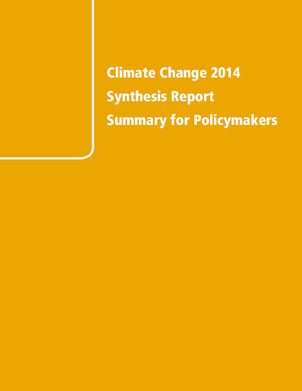 (PDF) IPCC 2014 Climate Change 2014 Synthesis Report 승익 오 Academia.edu