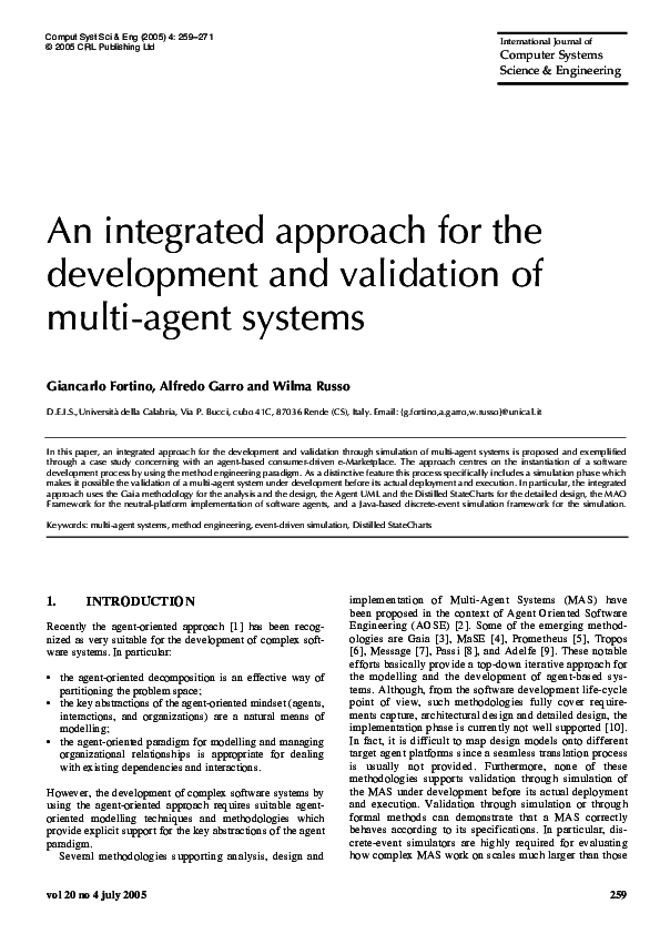 (PDF) An integrated approach for the development and validation of ...