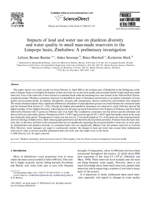 Phytoplankton journal image