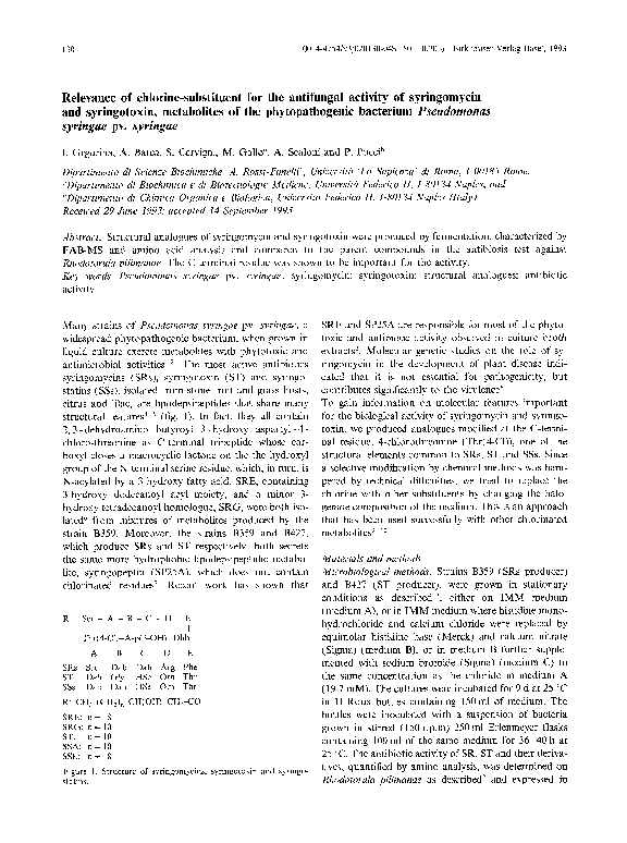 (PDF) Relevance of chlorine-substituent for the antifungal activity of ...