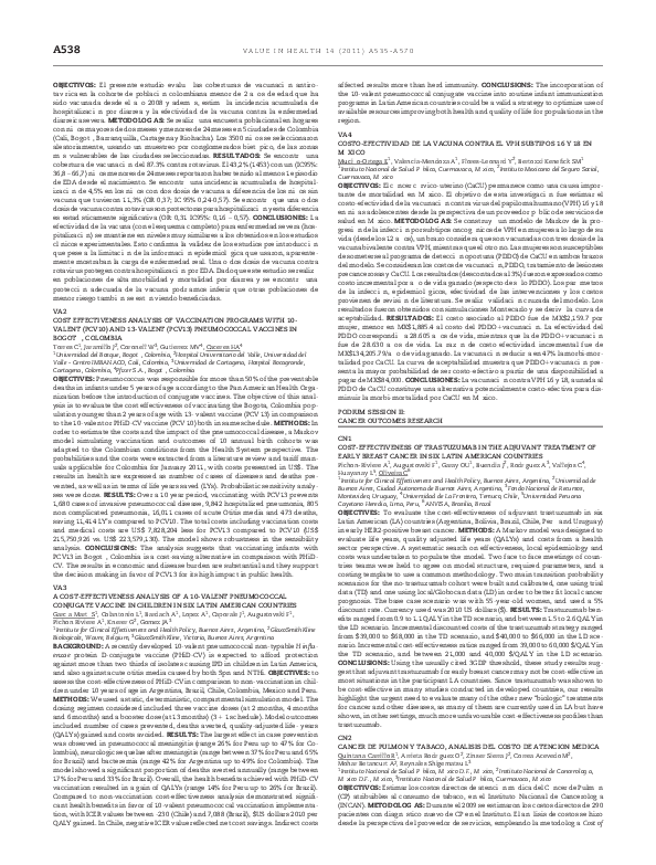 (PDF) VA2 Cost Effectiveness Analysis of Vaccination Programs With ...