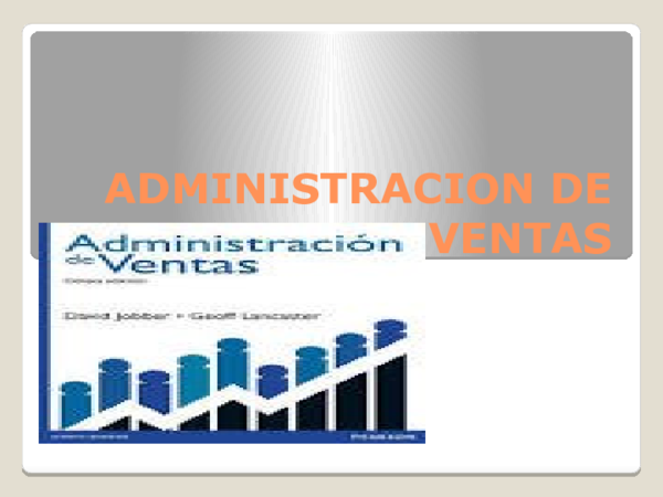(PPT) ADMINISTRACION DE VENTAS