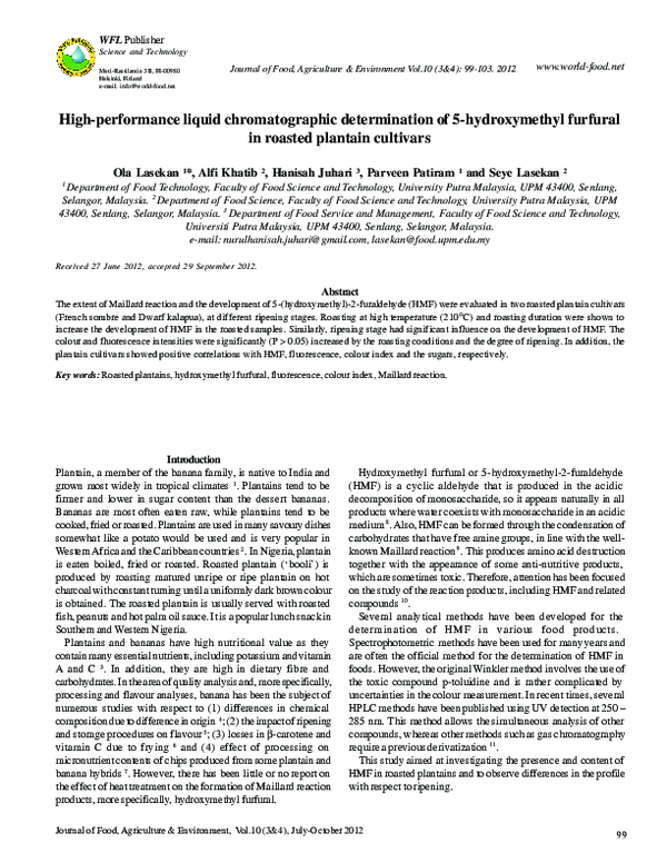 (PDF) High performance liquid chromatographic determination of ...