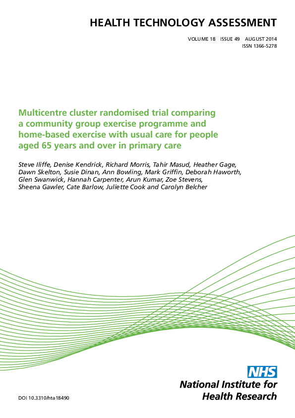 (PDF) Multicentre cluster randomised trial comparing a community group ...