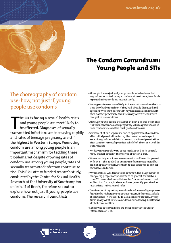 (PDF) The choreography of condom use: how, not just if, young people ...