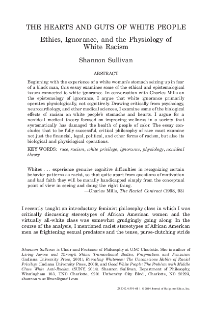 Race and epistemologies of ignorance picture