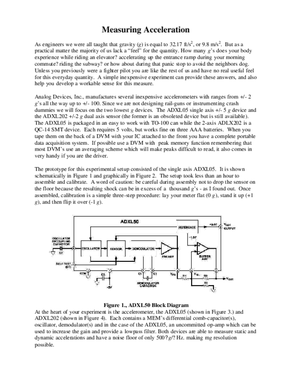 (PDF) Measuring Acceleration