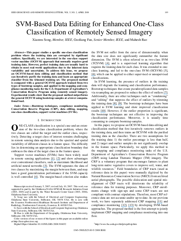 (PDF) SVM-Based Data Editing for Enhanced One-Class Classification of ...