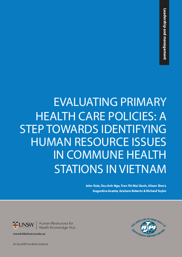(PDF) Evaluating primary health care policies: A step towards ...