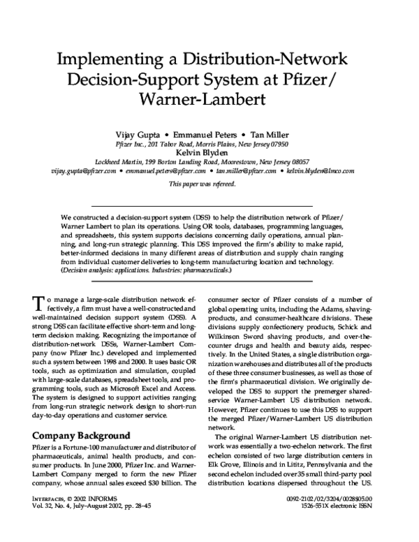 Caso warner lambert essay example 04 picture